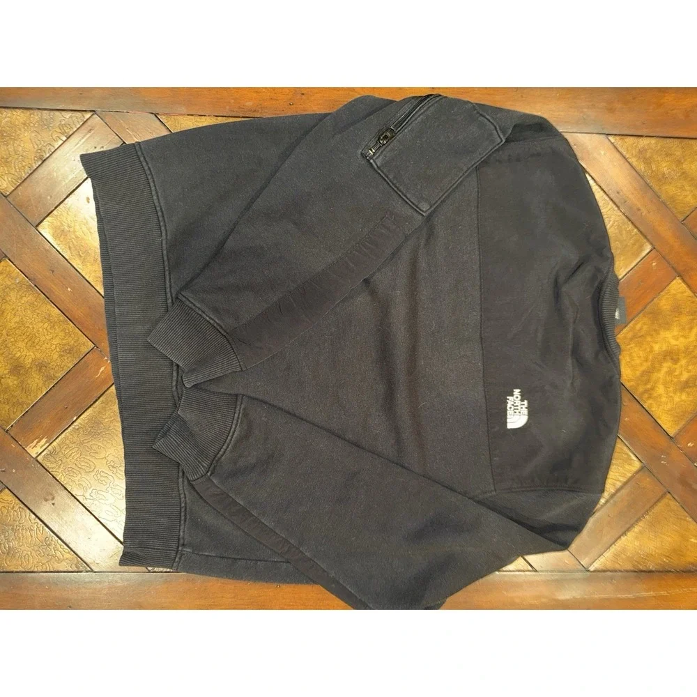 The North Face Highrail Crewneck Sweatshirt Black Pullover Top Mens Size Large L